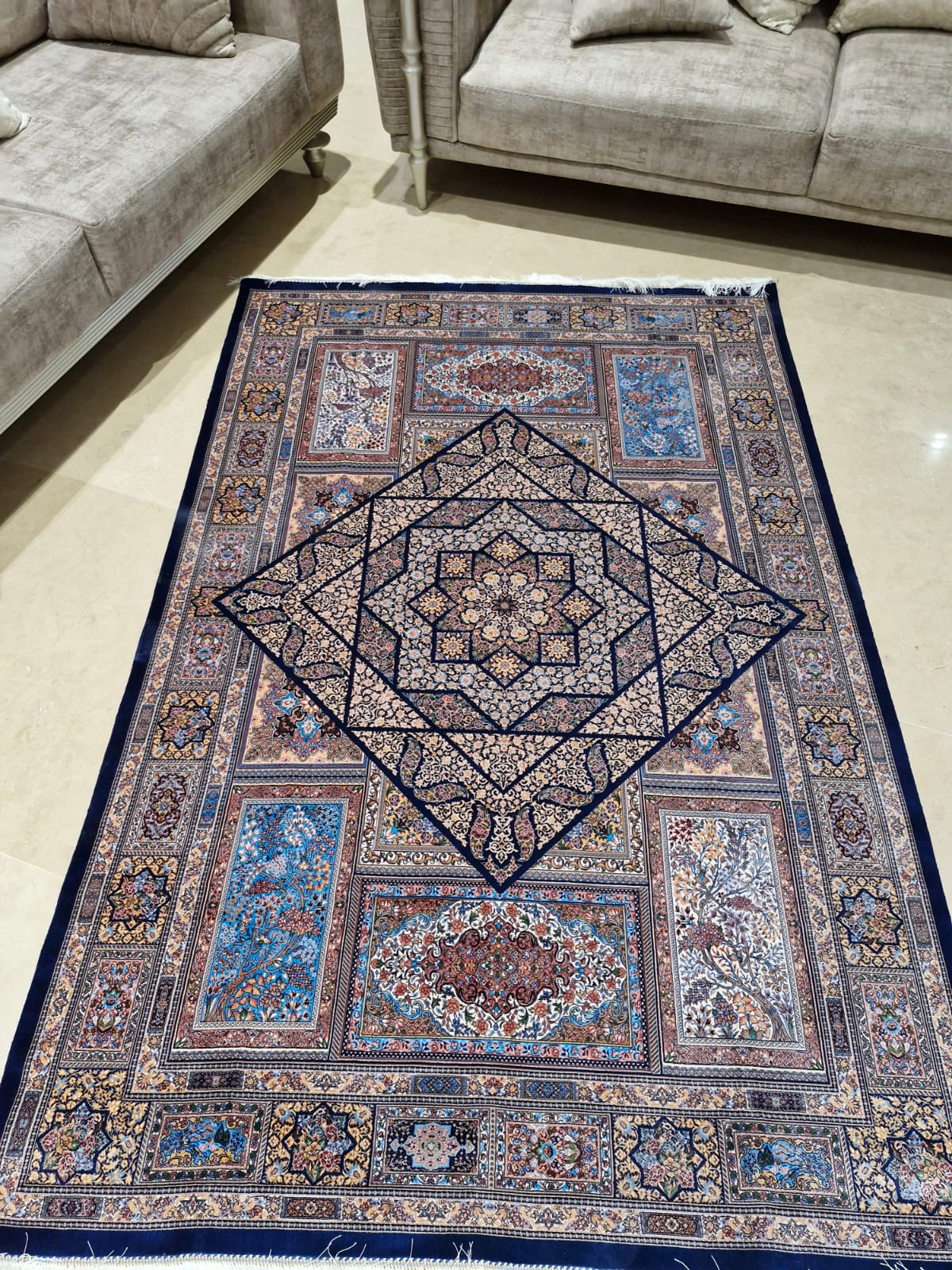 Geometric Mystery Modal Silk