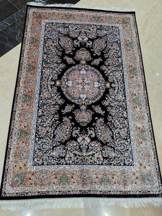 Midnight Elegance Medallion Modal Silk