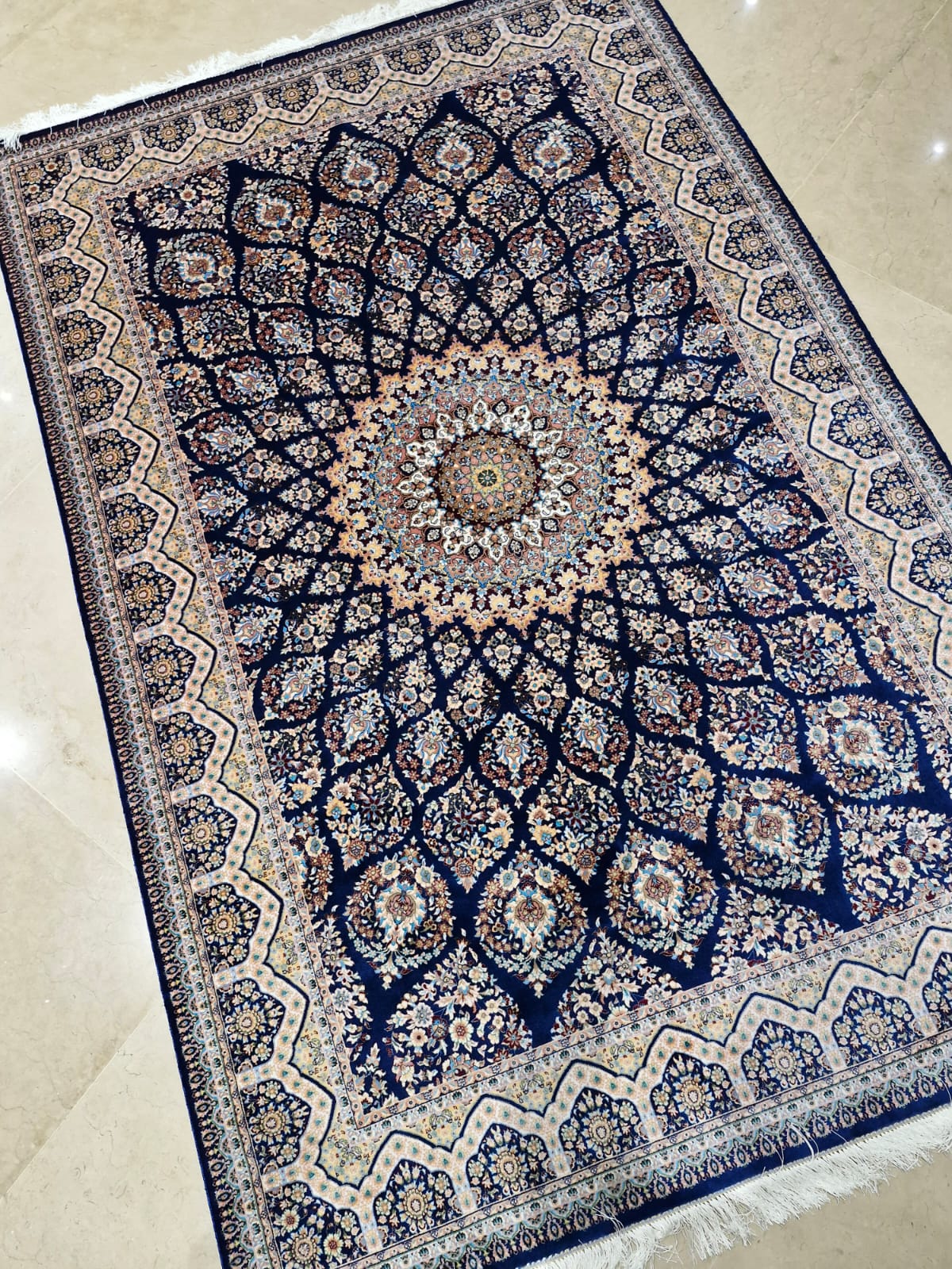 Sapphire Medallion Modal Silk