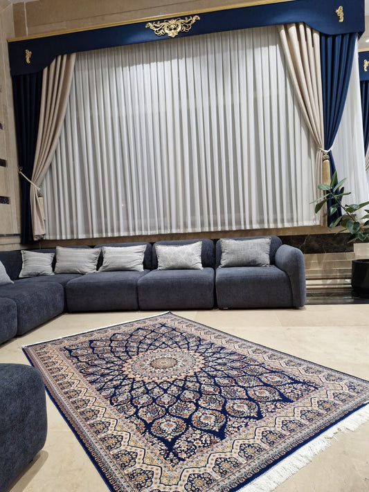 Sapphire Medallion Modal Silk