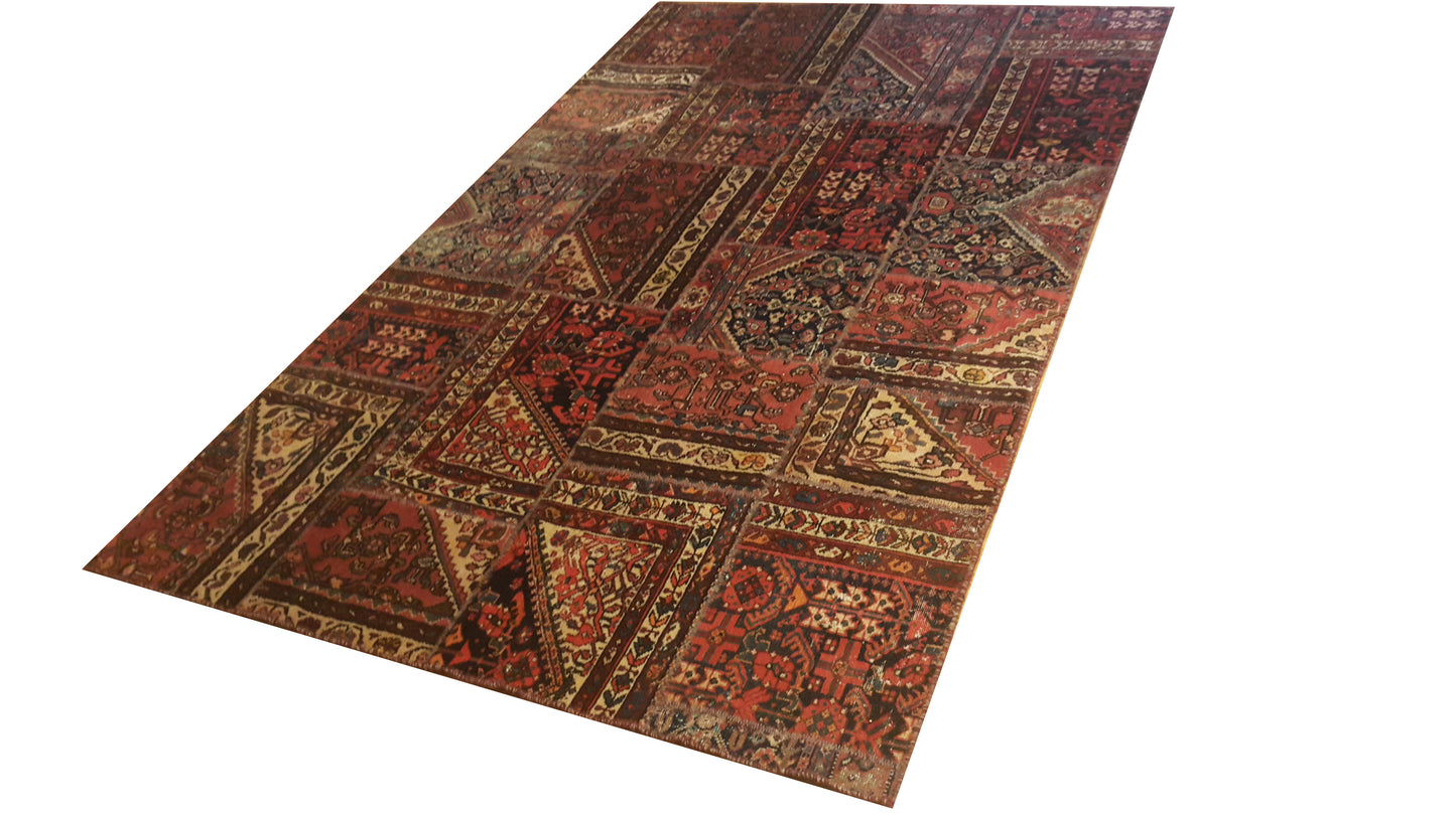 Red Oriental Patchwork